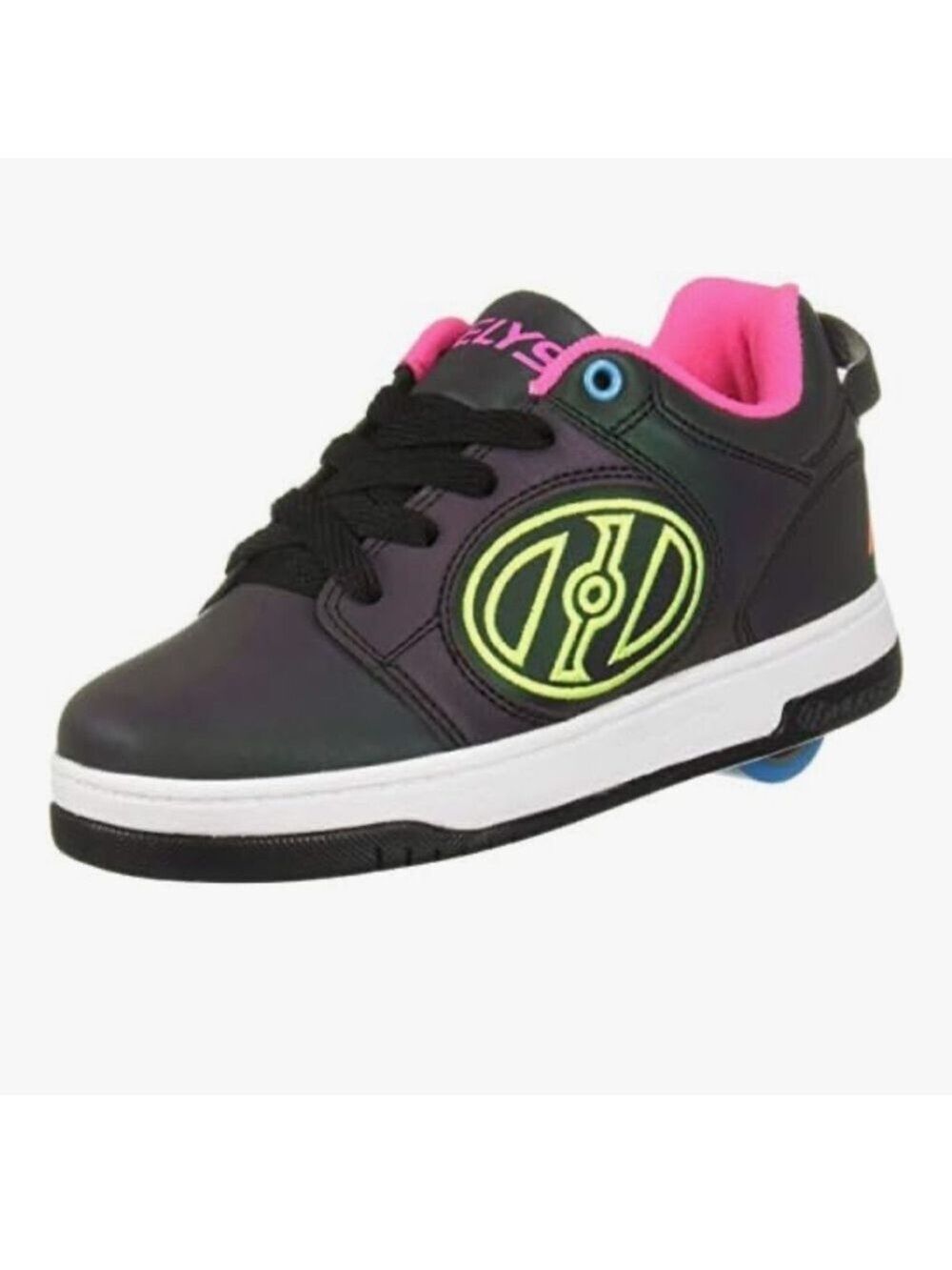 Heelys Kids' Black and Pink Sneakers with Neon Accents